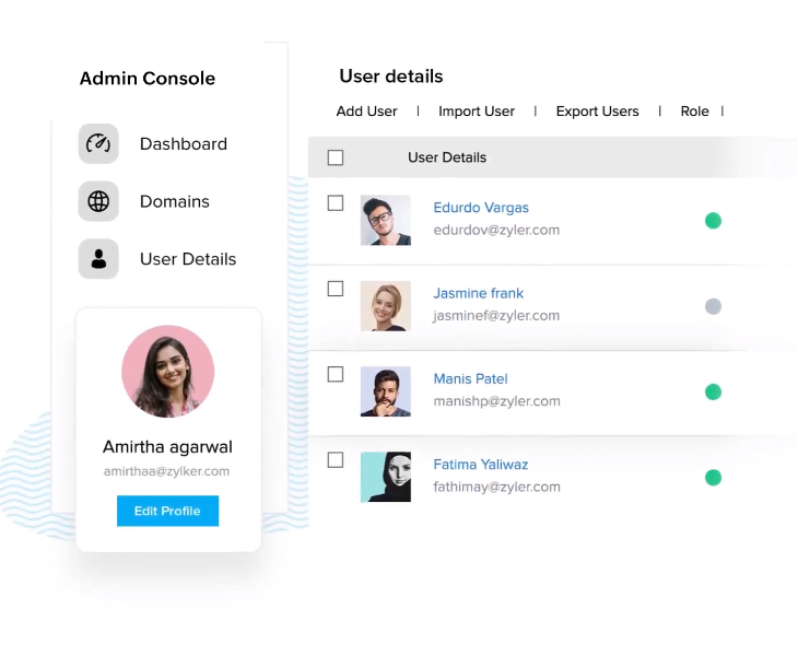 Control panel interface preview