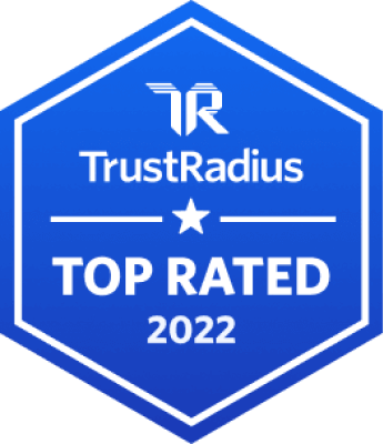 TrustRadius Top Rated 2022 badge